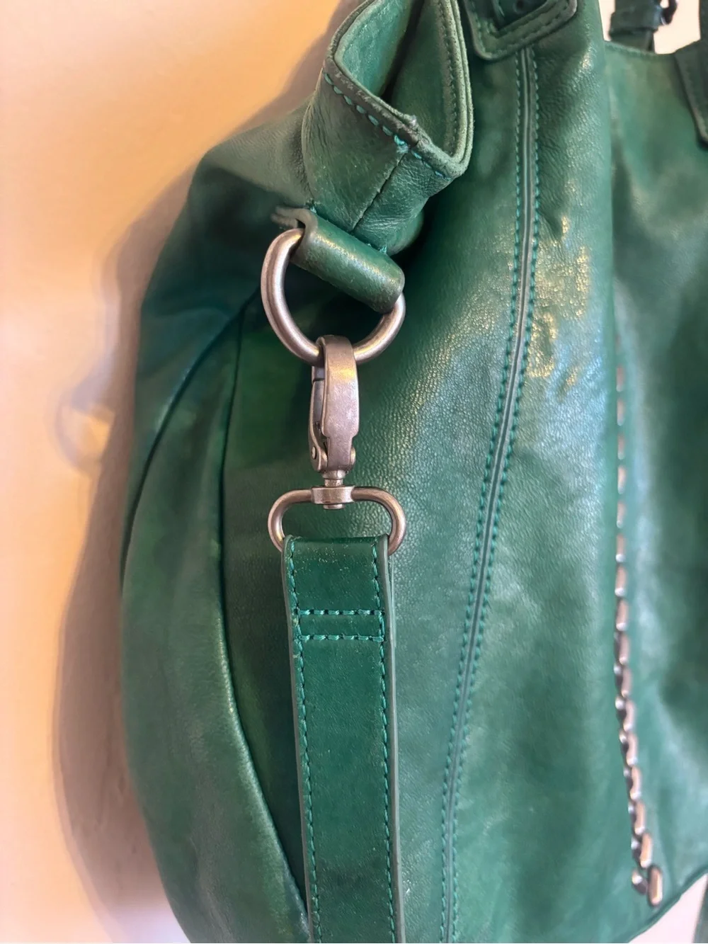 Lucky Brand Teal Green Hobo Shoulder Bag